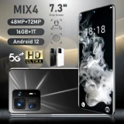 Новинка 2022, MIX4, 5,5-дюймовый HD смартфон, 7,3 мАч, 72 МП, 10-ядерный, Android 7300, телефон с 16 Гб + ТБ, разблокированный телефон, телефон Type-C