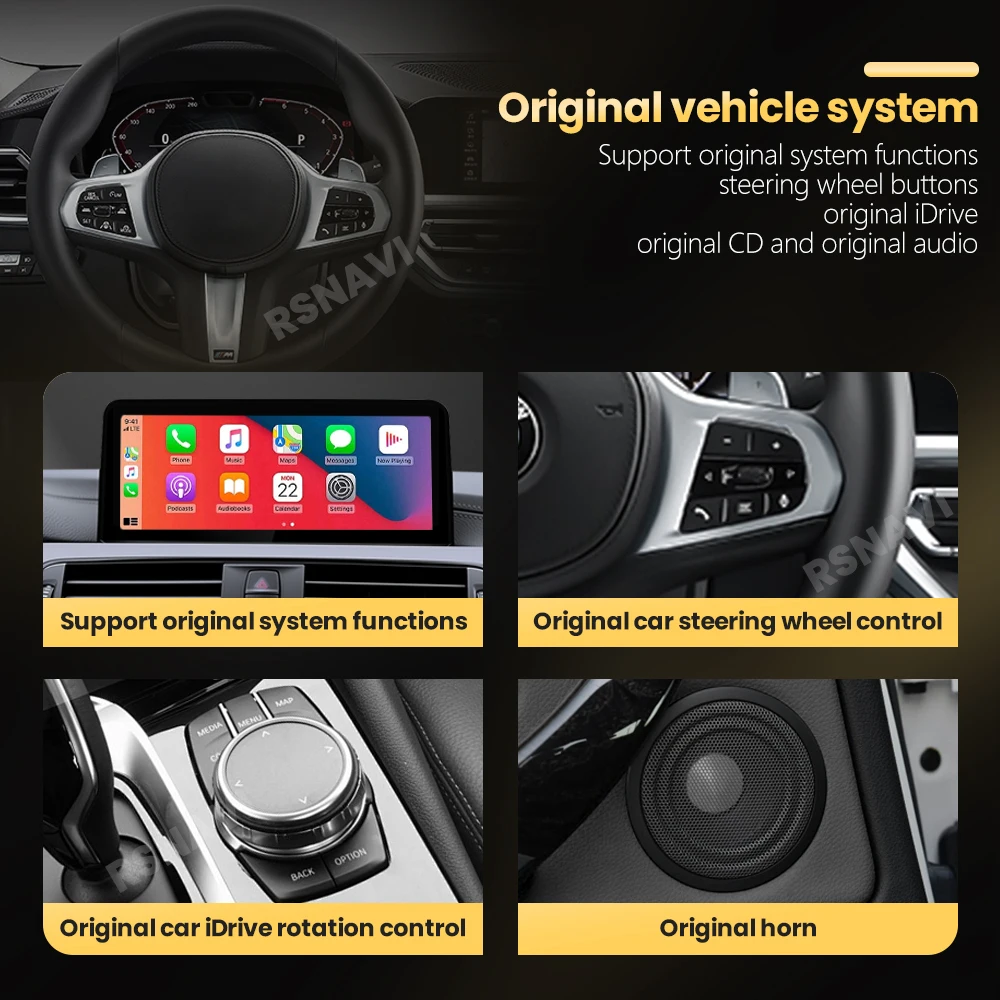 Фото Беспроводной CarPlay Auto Android 15 для Benz C Class W204 S204 2011-2015, автомобильный радиоприемник, мультимедийные видеоплееры Qualcomm Snapdragon 680 №5