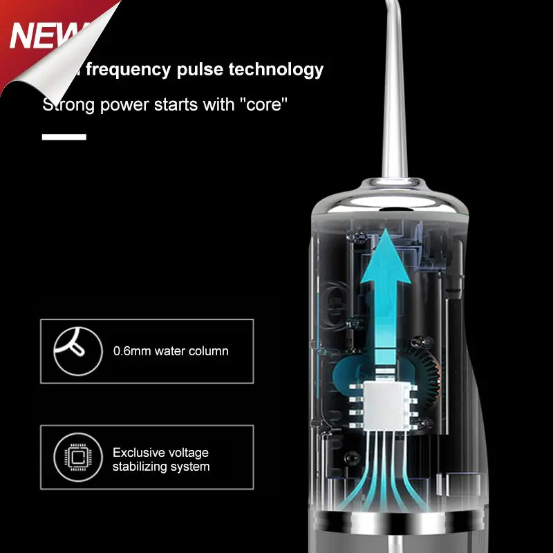 

Электрическое устройство для промывки зубов, портативный бытовой ирригатор для полости рта, чистка зубов, спрей для воды, зубная нить, инструмент для ухода