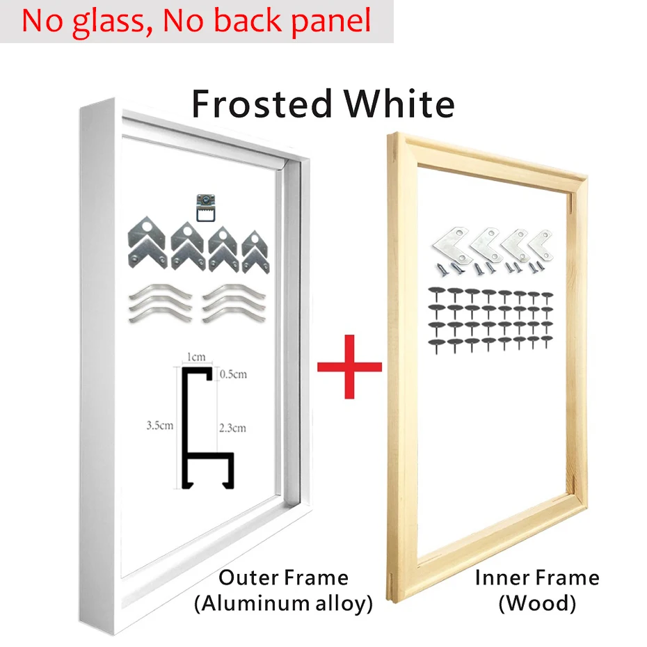 

Золотая деревянная рамка для картины 30x40/40x50 см Little PP