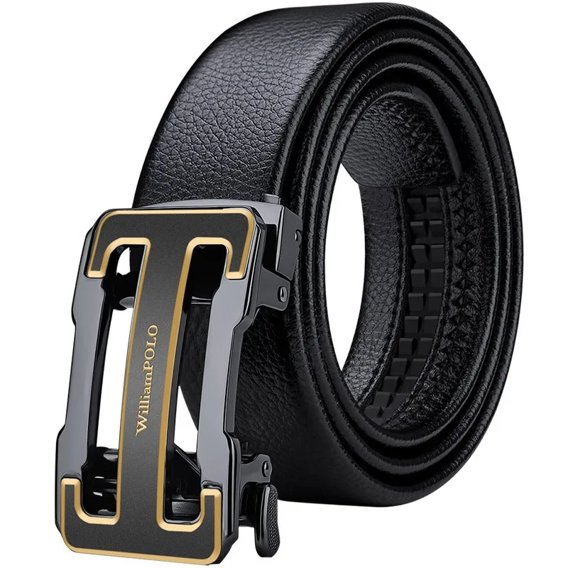 Ремень WILLIAMPOLO мужской из натуральной коровьей кожи брендовый Роскошный