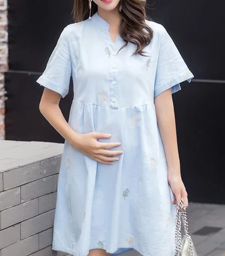 

Women Pregnant Clothes Loading Funny Shirt 2022 Baby gray T Shirt Girl New Mom Big Size Maternity