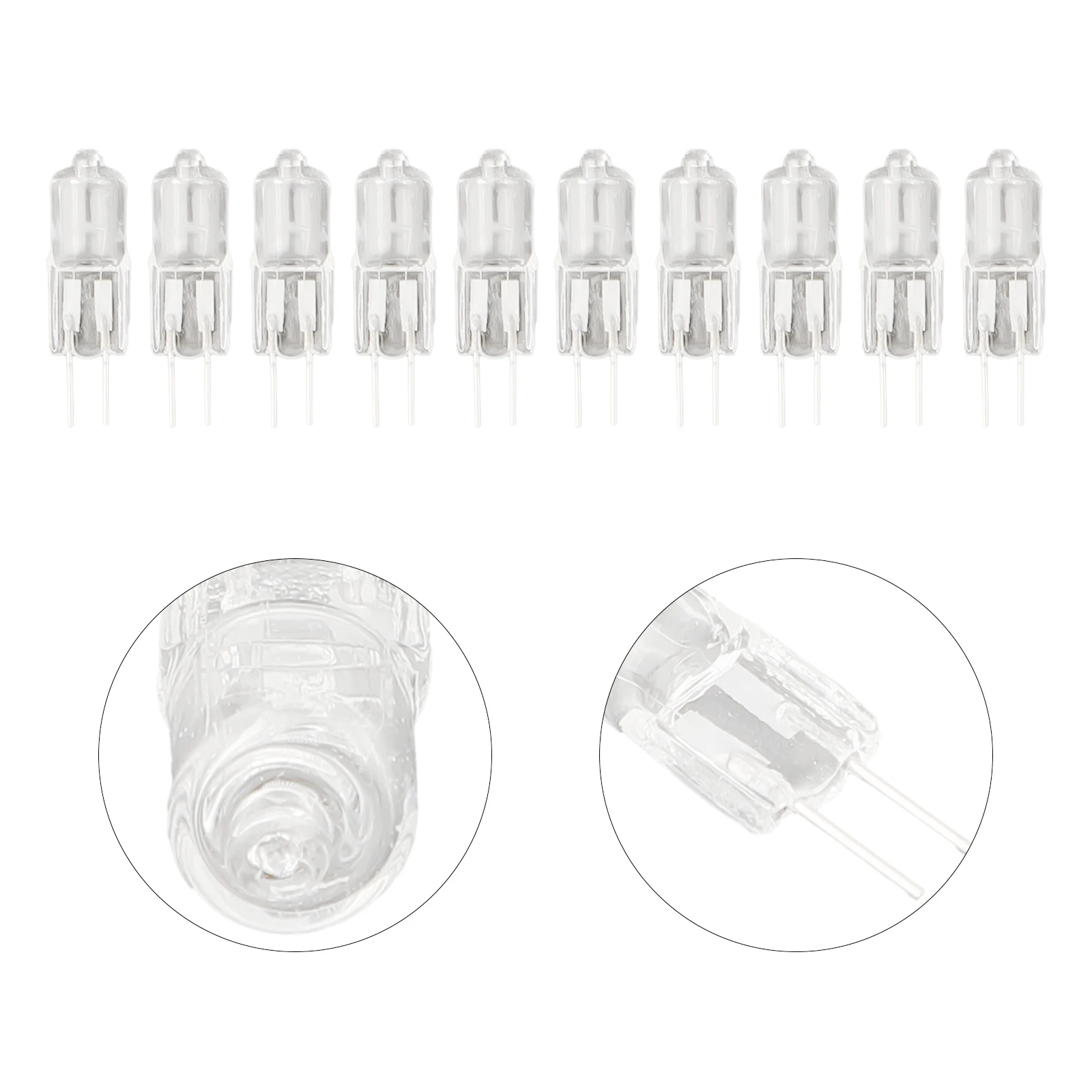 10 шт. галогенная лампа 2-контактная 2900k лампочка G4 12 В 5 Вт/10 Вт/20 Вт/30 Вт/50 Вт