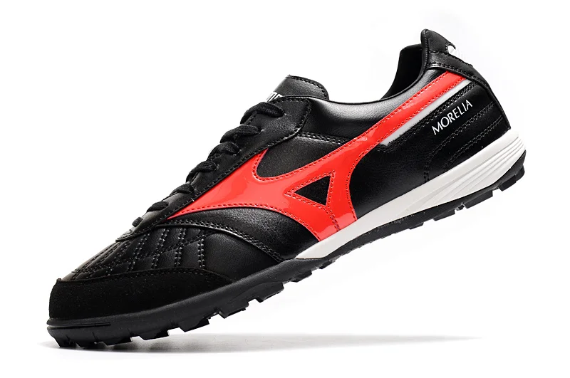 Original Mizuno Creation MORELIA TF M8 Men's Sports Shoes Mizuno Outdoor Sneakers Black/Red Color Size Eur 40-45