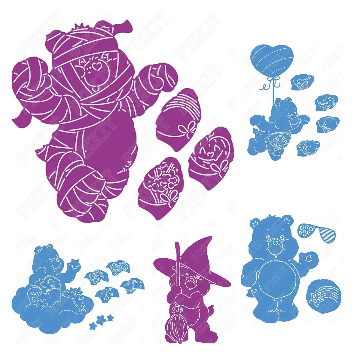 

Bear Love Stars Glasses Metal Cutting Die Scrapbook Embossed Paper Card Album Craft Template Cut Die Stencils New For 2021 Arriv