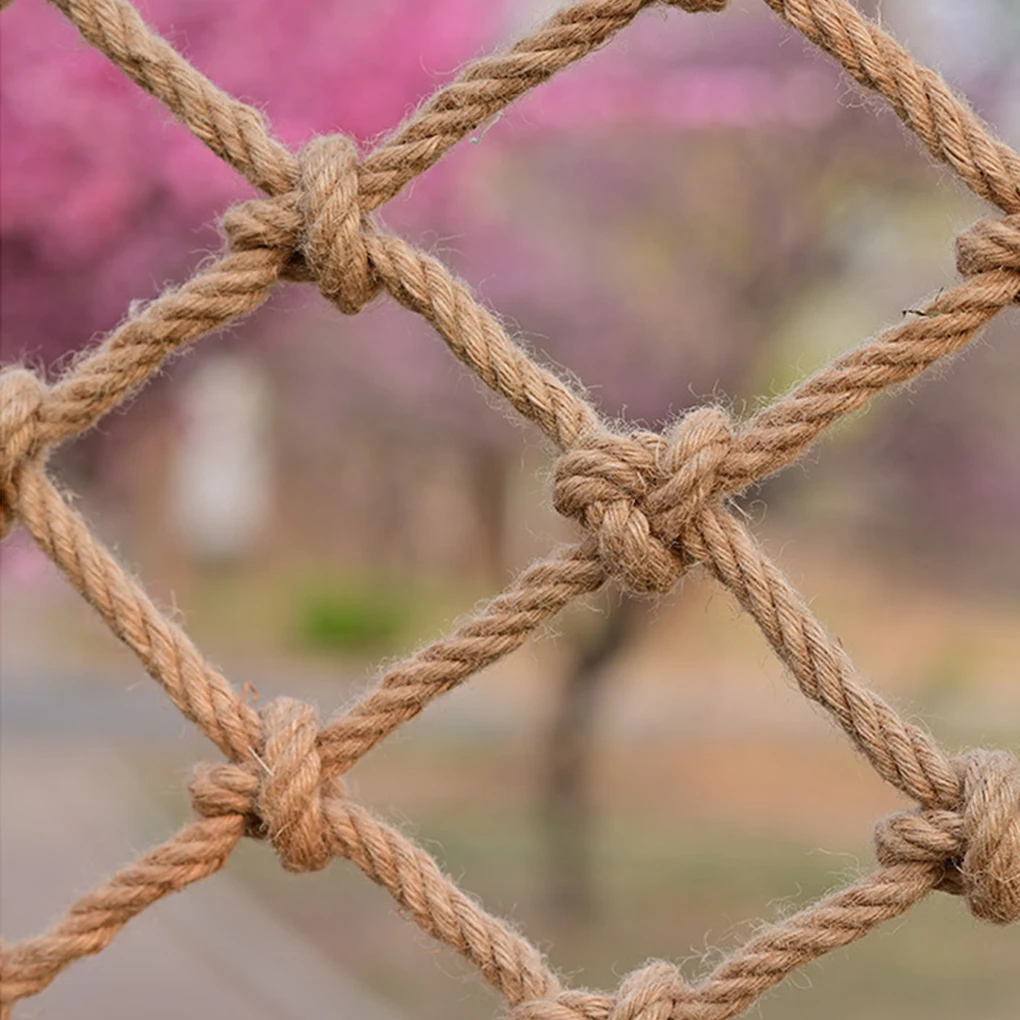 Детская безопасная сетка для скалолазания 2x4 м джутовая веревка ручной работы