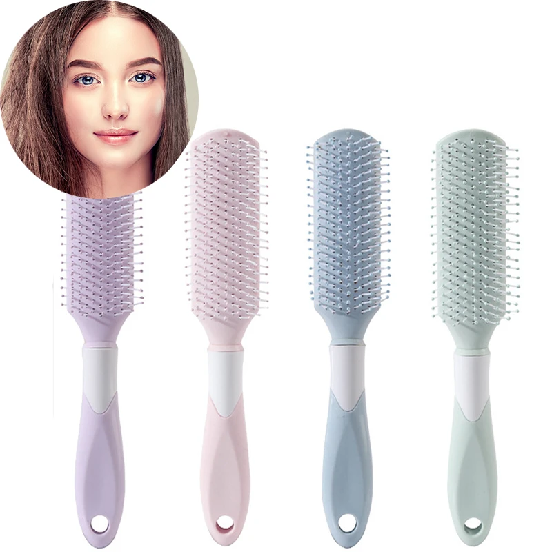 

Hot Sale Hair Brush Straightener Hair Comb Hair Styling Anti-static Massage Combs For Salon Styling Women Girls Hair Tool