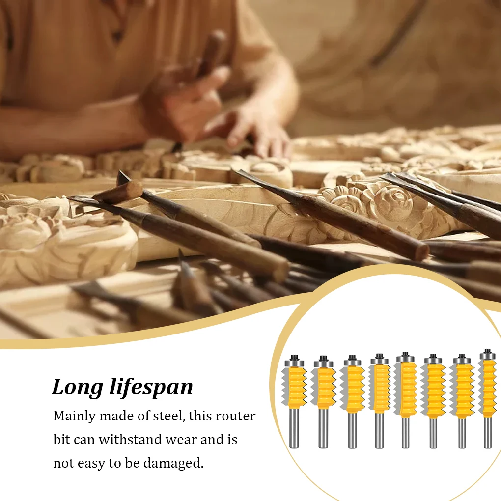 

Universal 8mm Shank Milling Bit Wood Floor Router Bits Miller Accessories