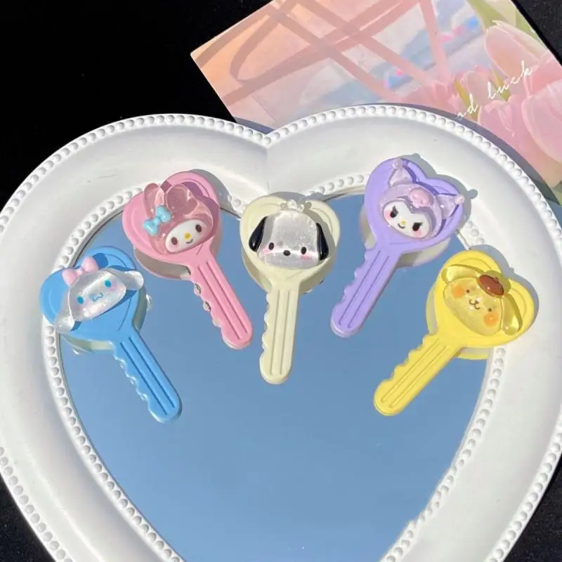 

Kawaii Sanrio Cinnamoroll Hairpin Mymelody Cartoon Anime Kuromi Pochacco Cute Sweet Colored Duckbill Clip Accessories Gift Toy