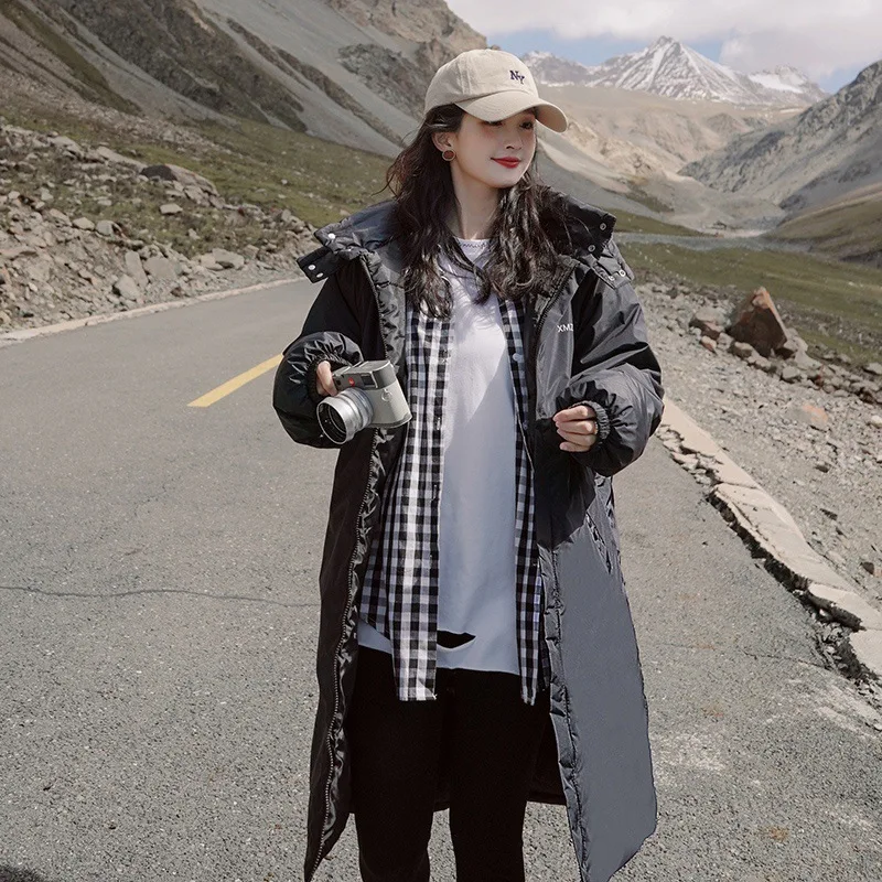 Winter Women's Cold Coat Parkas Super Hot Coats Long Hooded Cotton Jackets Loose Fashion Cheap Wholesale Women's Clothing