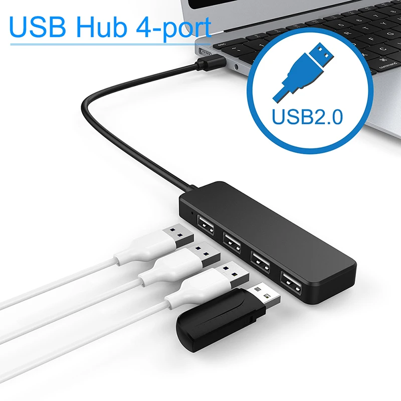 

Разветвитель-Удлинитель на 4 порта USB 2,0, 1 шт.