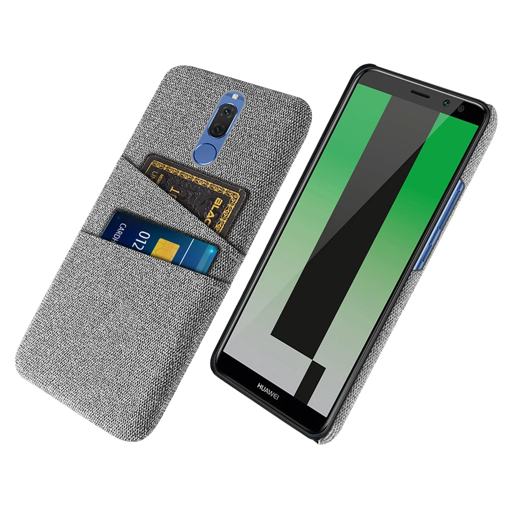 

Cloth Case Case For Huawei Mate 10 lite Luxury Fabric Dual Card Cover For Huawei Mate 10 pro coque for mate 10 Funda Mate10 lite
