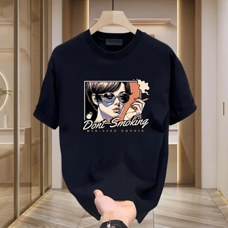 Футболка мужская с коротким рукавом и круглым вырезом лето 2024