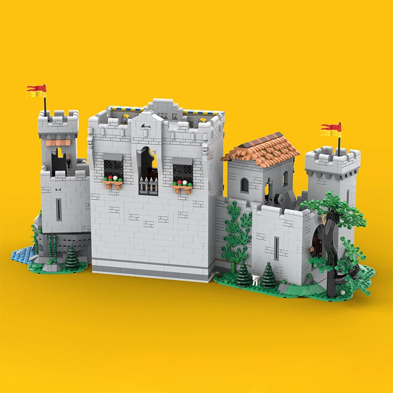 Модель MOC для строительства средневековой улицы модульная технология сборки