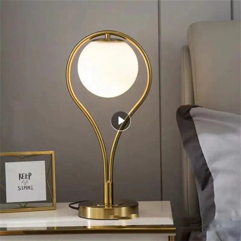 

Led Night Light Plating Smooth Feel Rich And Soft Lighting High-quality Easy To Install And Use Bedside Lamp Table Lamp