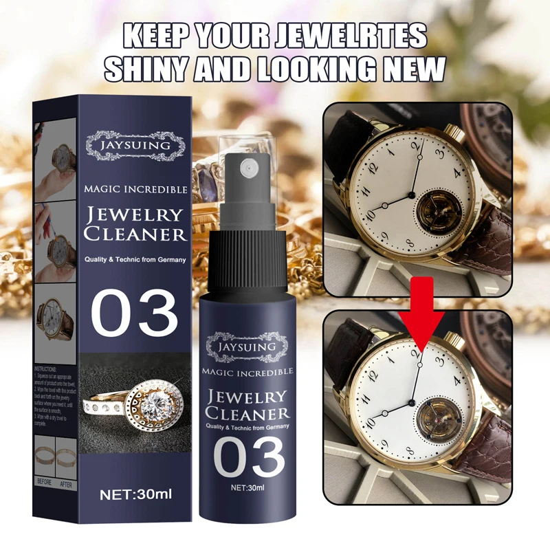 

Jewelry Cleaner Solution Deep Clean Rust And Ash Removal Headwear Cleaner Liquid for Gold Silver PR Sale