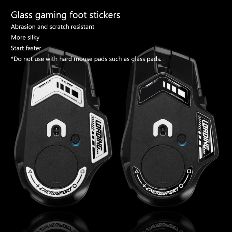 Наклейки на ножки из закаленного стекла электронных устройств для износостойкой мыши G502X
