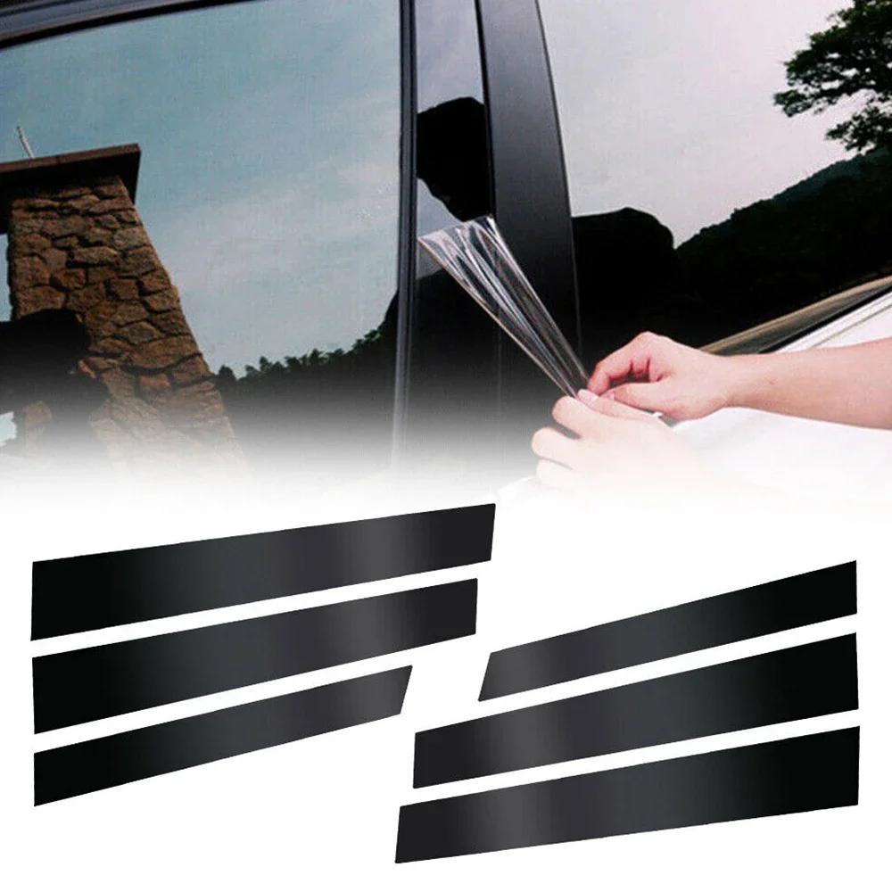 

6 шт., декоративные наклейки на автомобильные столбы, окна, двери