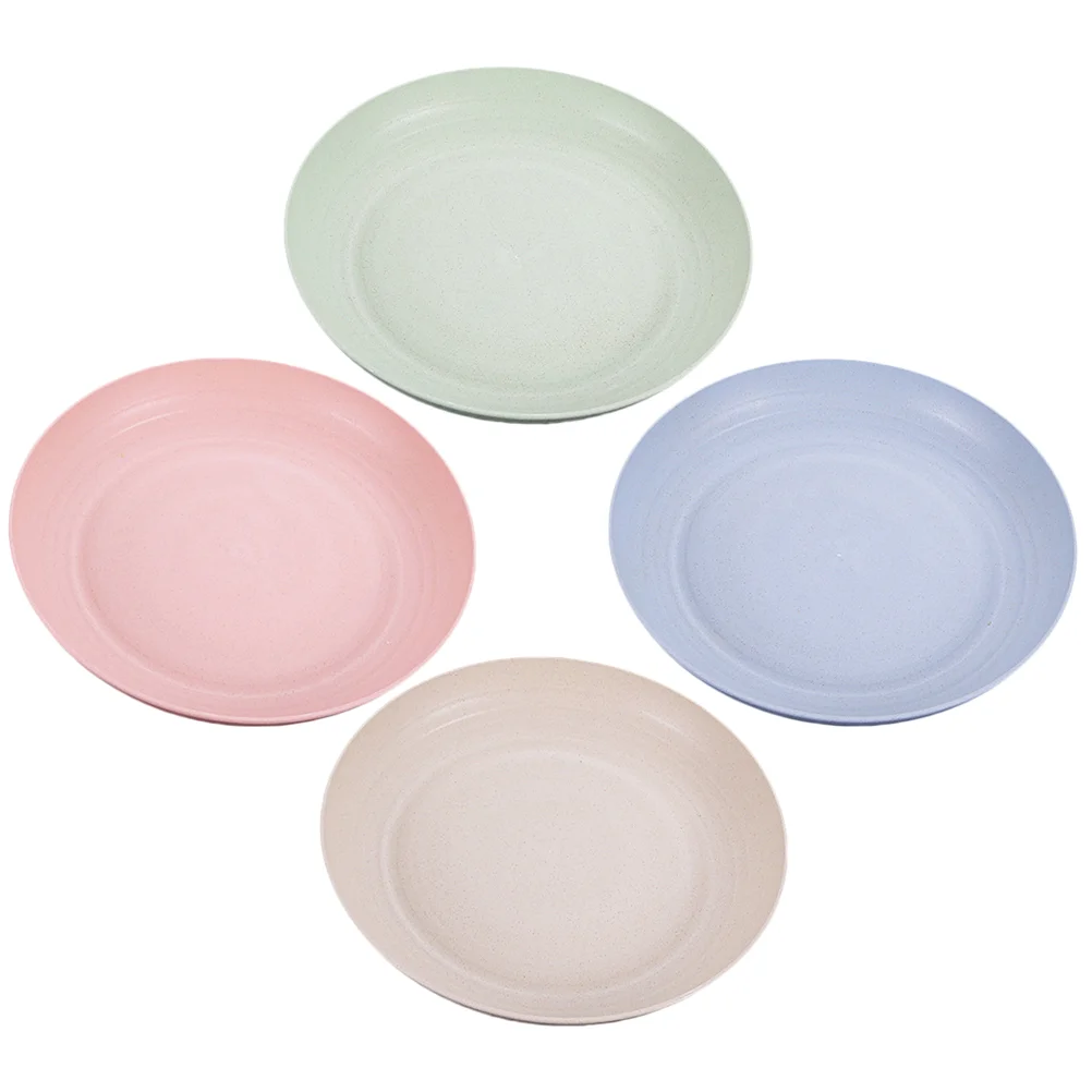 

4 Pcs Tableware Home Storage Plate Steak Snack Fruit Serving Reusable Food Display Dinner Accessory