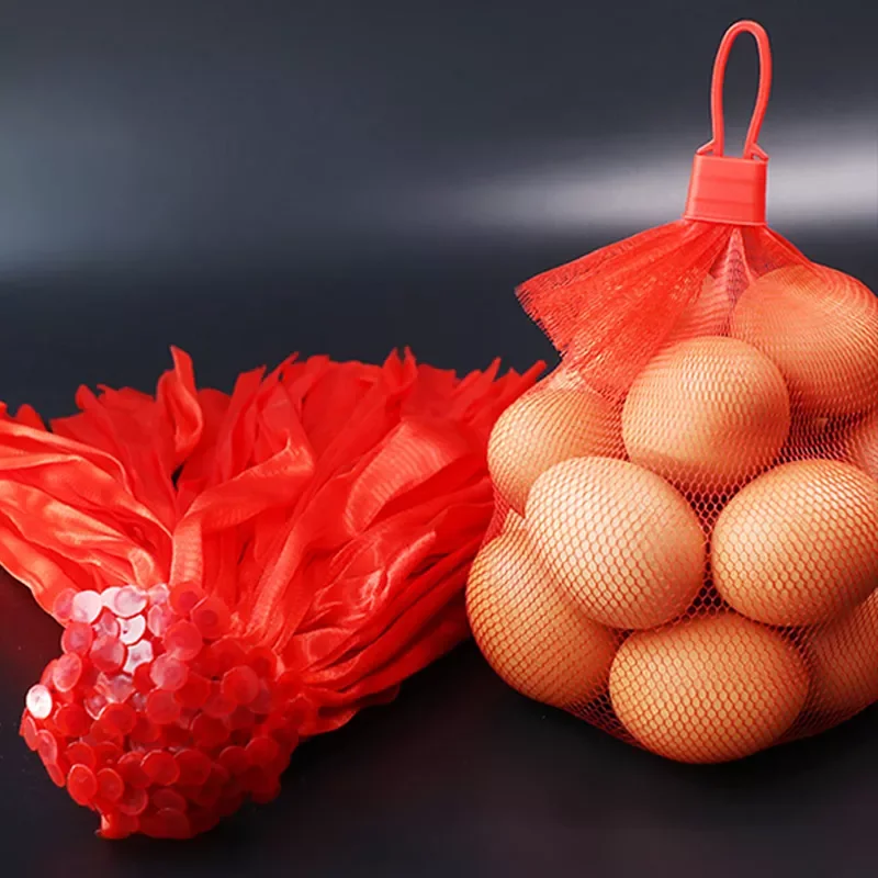 

10Pcs Fruit And Vegetable Packaging Net Nylon Woven Mesh Bag Eco-friendly Thickened Shopping Bag Gardening Network Multi Sizes