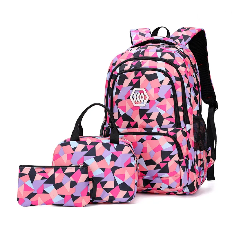 3 pcs/set Children School bags for Girls Primary Backpack Kids school backpcaks princess school bag mochilas escolar infantil