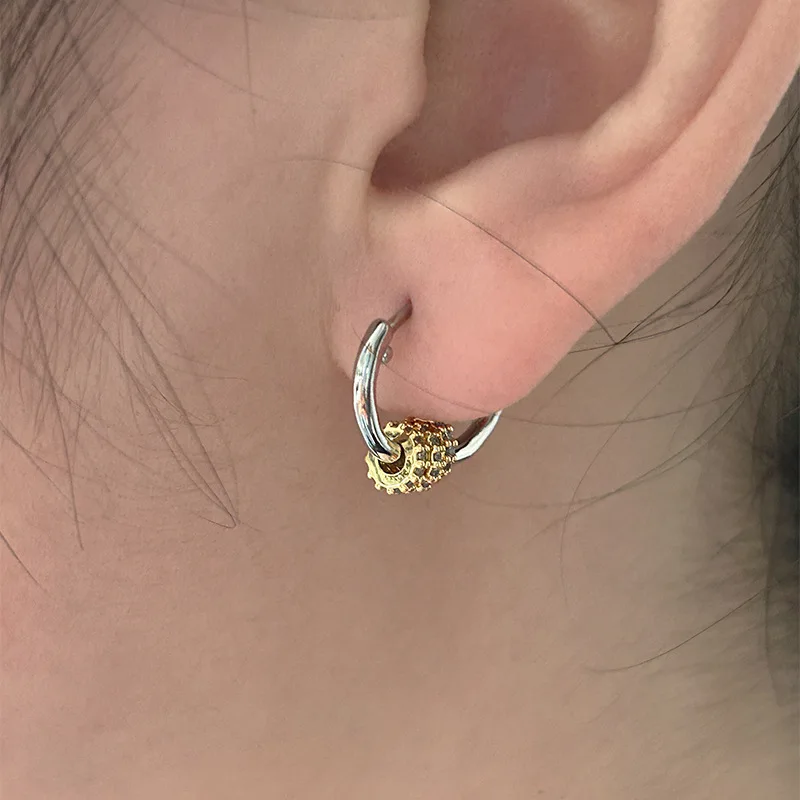 InsWind Европейские и американские интернет-серьги Hot Twin Mini маленькие серьги Dai Shan в