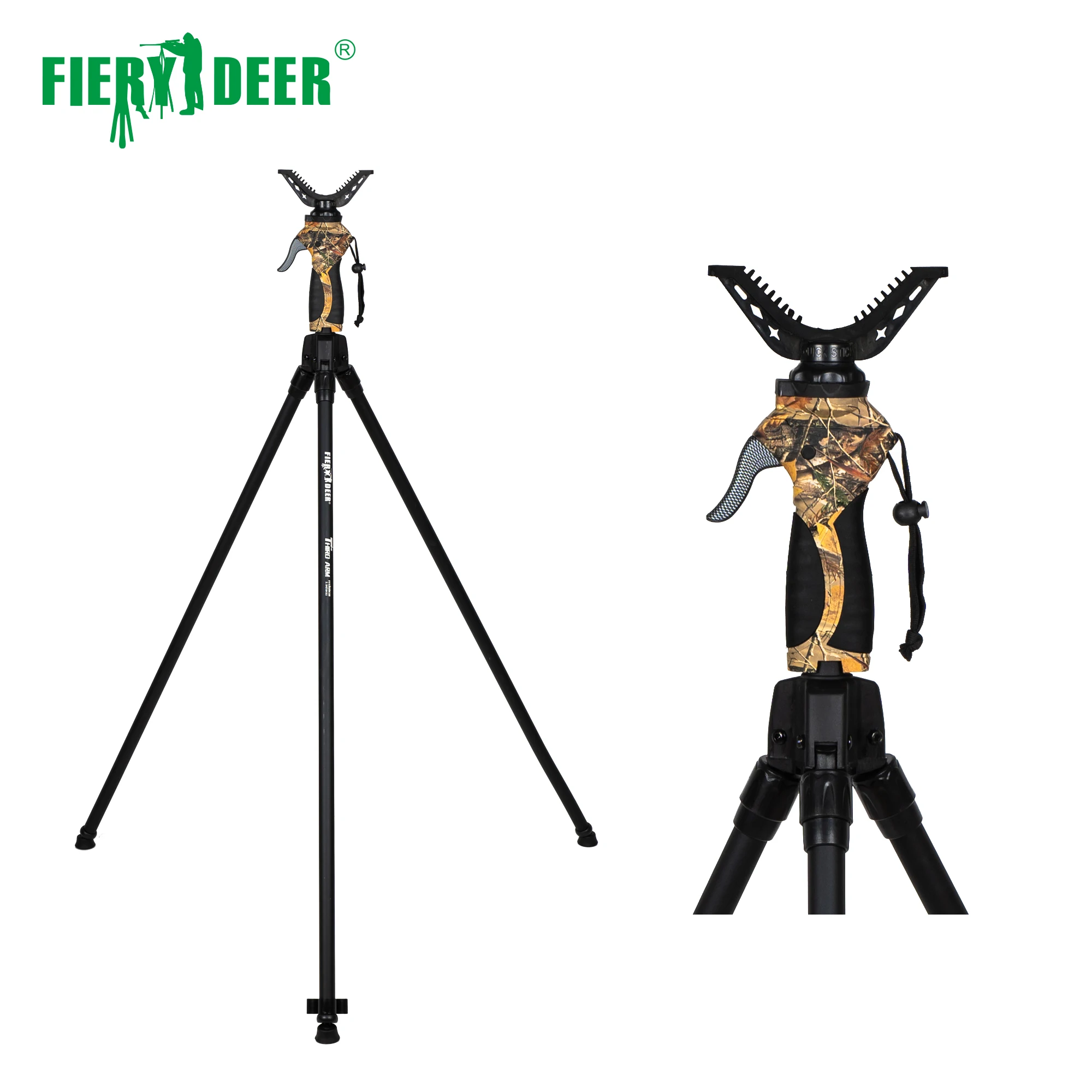 Тройная палочка FIERYDEER GEN4 с регулируемой высотой для охоты V-образный хомут