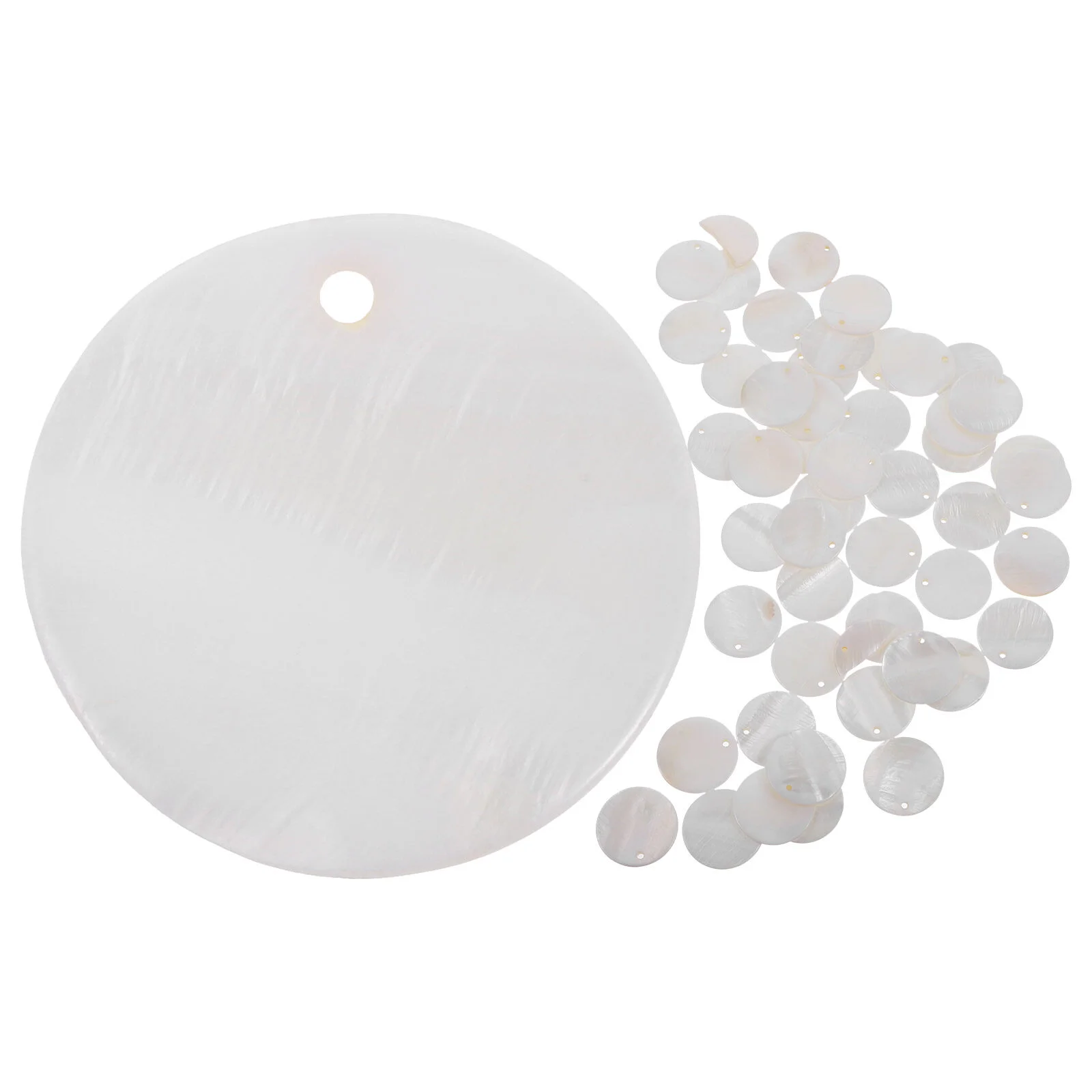 Shell Earrings Punching Supplies Natural Seashell Slices Wind-bell DIY Charms Jewelry Making Accessories Hanging