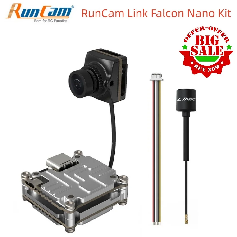 RunCam Link Falcon Nano Kit 120FPS 4:3 Camera HD Digital FPV System 5.8G Video Transmitter for DJI Goggles V2