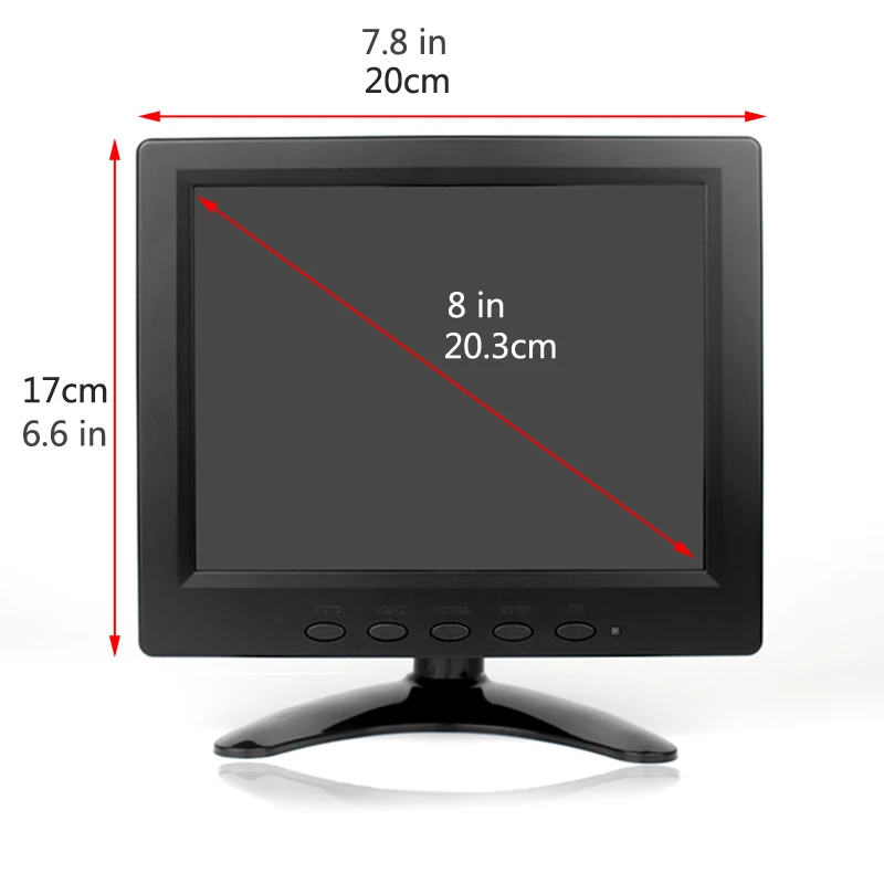 VGA AV BNC выход промышленный 8-дюймовый HD ЖК-дисплей промышленная видеокамера