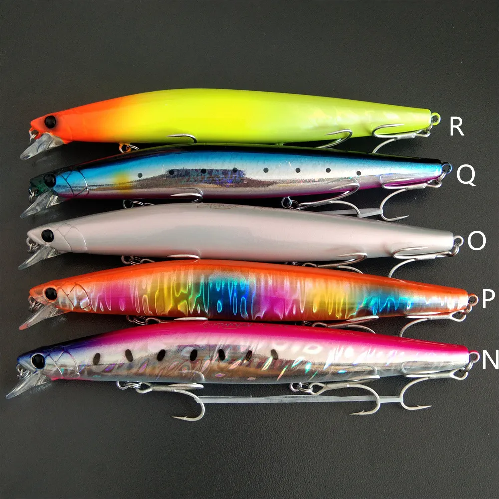

TSURINOYA 5PCS 140S DW92 140mm 26g Fishing Lure Sinking Minnow Saltwater Black Bass Pike Long Casting Hard Baits Tungsten Weight