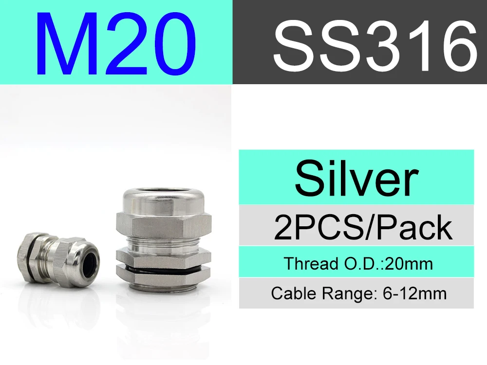 

Водонепроницаемый Кабельный сальник из нержавеющей стали SS 304 316 M10 M18 M20 M25 M30 M32 различных размеров