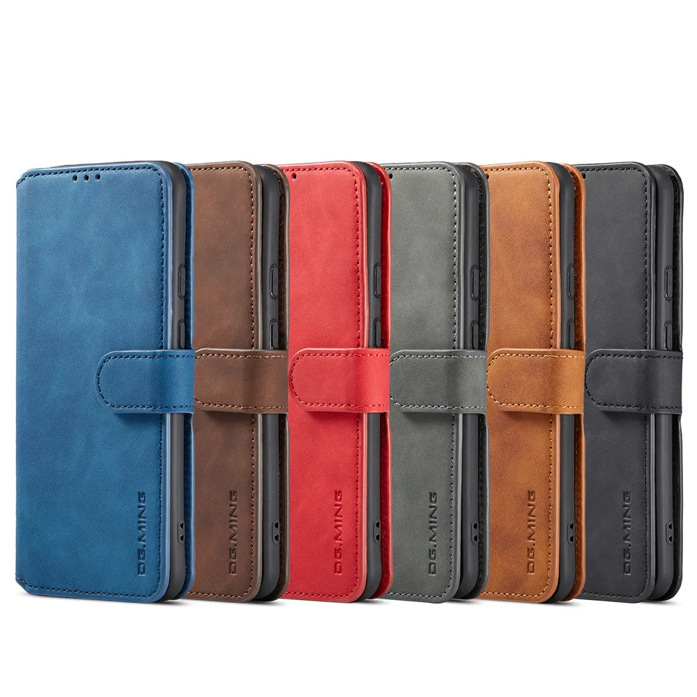 

Чехол-бумажник DG.MING для телефона Xiaomi Mi 11T Pro/Redmi K30 Pro/Mi Poco F2 Pro, Магнитный Флип, кожаный чехол с карманами для карт