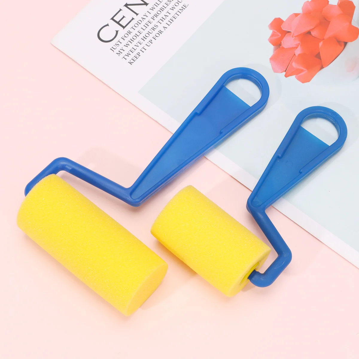 

4Pcs Brush, Brushes Sponge Brush Paintbrushes Kids Brushes Toddler Painting Supplies for DIY Painting and Craft