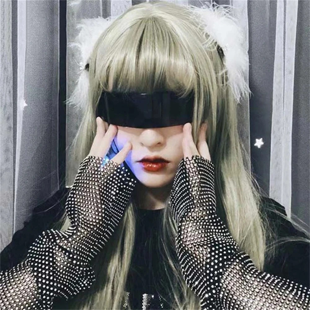 

Multicolor Punk Rimless Sunglasses Future Warrior Retro Sun Glasses UV Protection Eyewear Vintage Gothic Steampunk Party Glasses