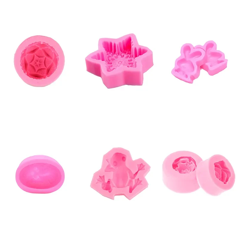 

Round Flowers Shape Silicone Soap Mold DIY Handmade Soap Molds Soap Making Candle Mould Fondant Chocolate Cake Decorating