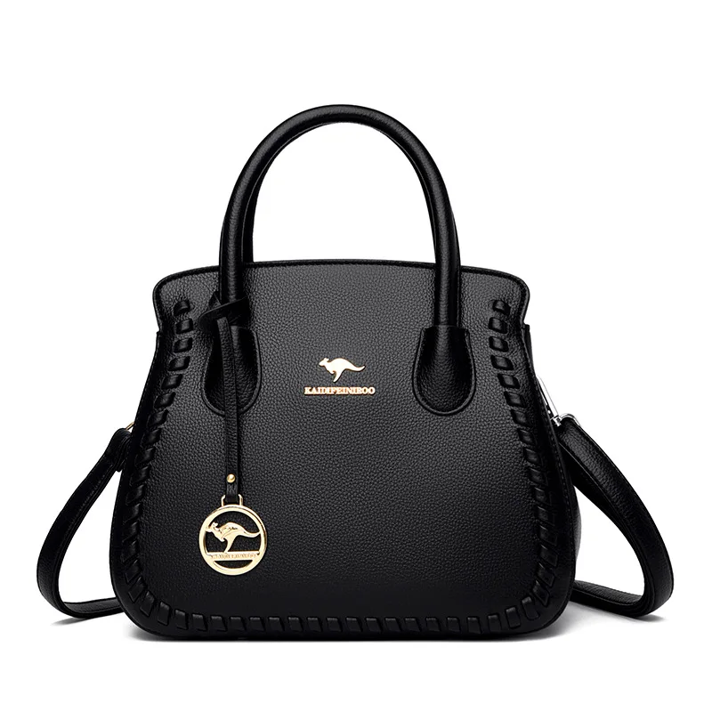 

Kangaroo Brand Tote Bags for Women 2022 New Fashion Woman Luxury Designer Handbag Genuine Leather Female Shoulder Crossbody Bag
