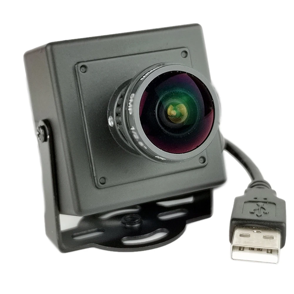 

HD 720P USB Webcam Mini CMOS UVC OTG 1.55mm Wide Angle Fisheye Lens CCTV Security USB2.0 Camera