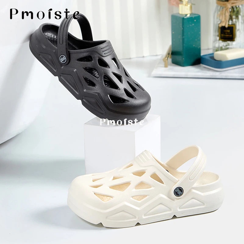 Women Garden Shoes Fashion Outdoor Slippers Breathable Lightweight EVA Slipper Solid Color Comfortable Sandals