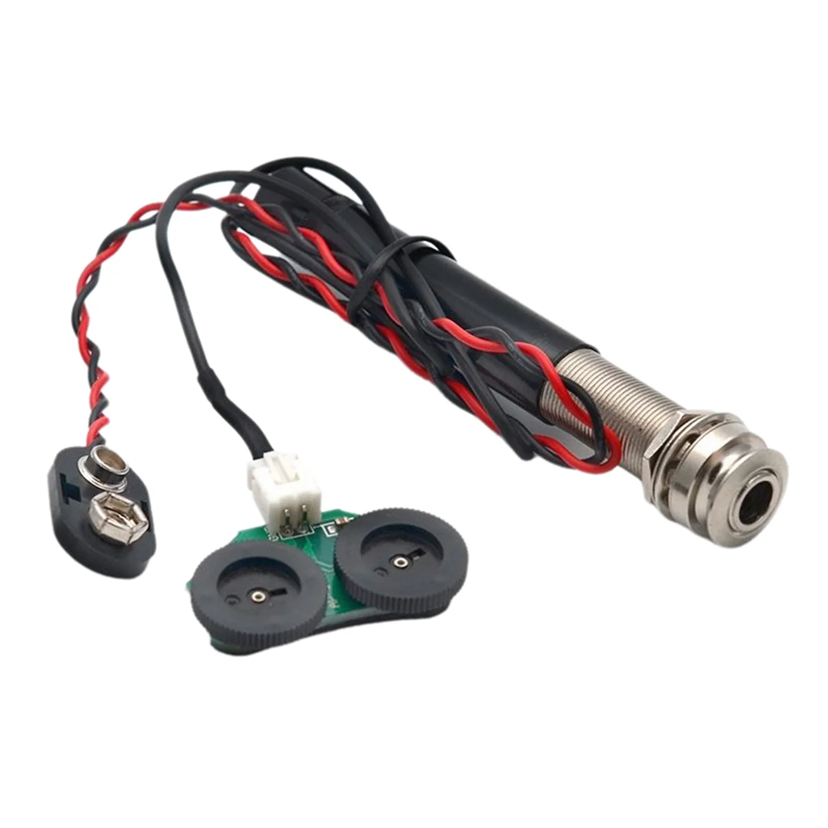 Фото *AIMA Active Endpin Jack Preamp Комплект пьезозвукоснимателей Регулировка громкости и тона для деталей акустической классической гитары №4