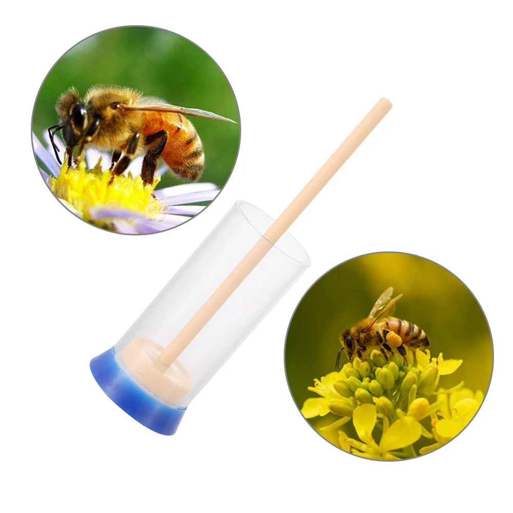 

Plastic Queen Bee Marking Marker Bottle No-hurt Insect Catcher Rotary Cage Beekeeper Equipment Supplies Garden Tools