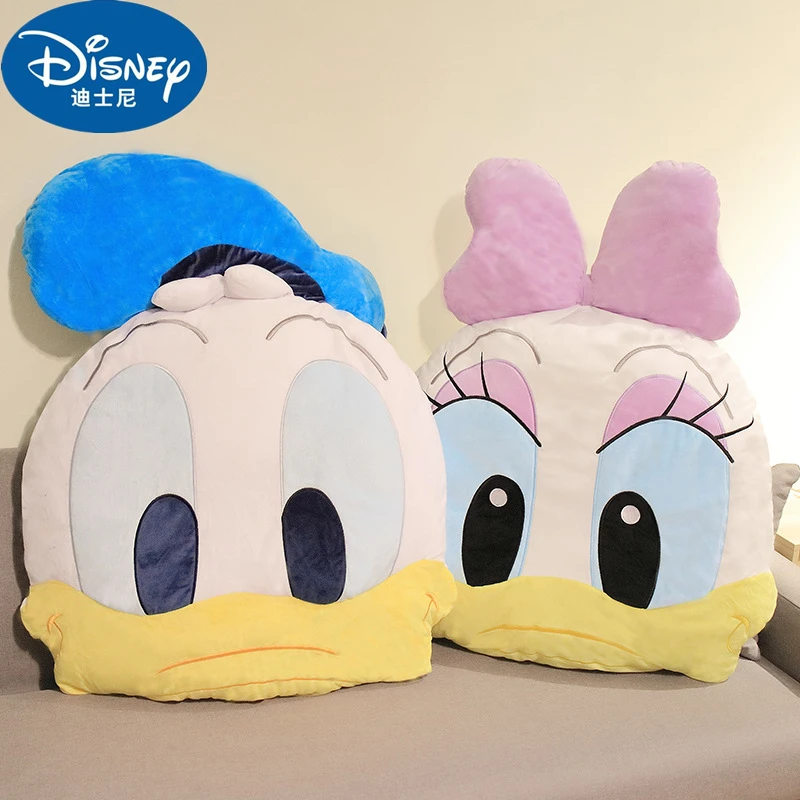 

Disney Anime Cartoon Donald Duck Daisy Duck Couple Plush Toy Sleeping Pillow Kawaii Sofa Cushion Back Plushies Dolls Girls Gifts