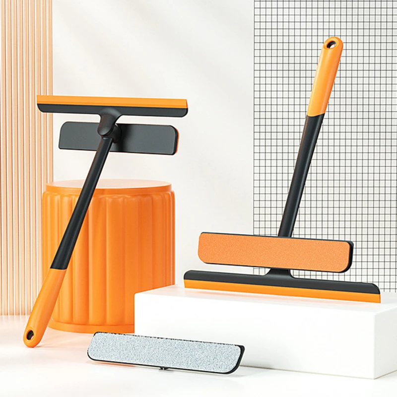 

3 in 1 Window Cleaner Rotatable Window Cleaning Tools TPR Scraper for Glass Magic Glass Cleaner Window Squeegee Window Wiper