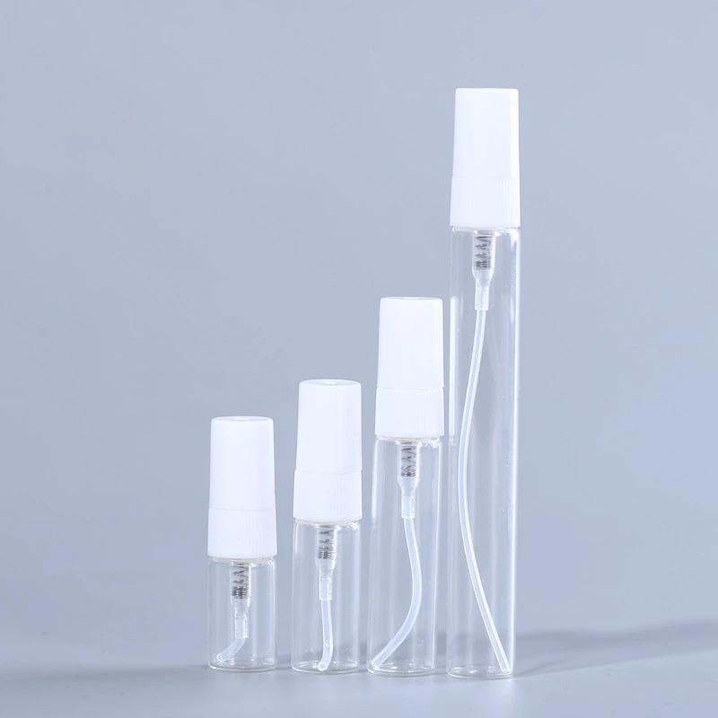 

500 шт. 2 мл 3 мл 5 мл 10 мл миниатюрные портативные стеклянные флаконы с распылителем для духов жидкость для путешествий