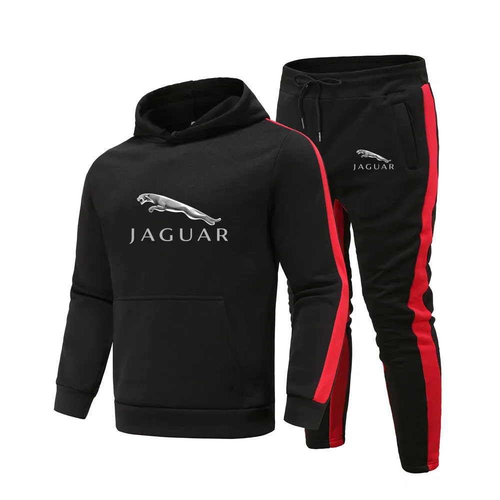 

2022 Male Lounge Fashion Hoodies Men Sweatshirt for Jaguar Logo Korean Harajuku Hoody Clothing Mens Sweatpants and Hoodie Set