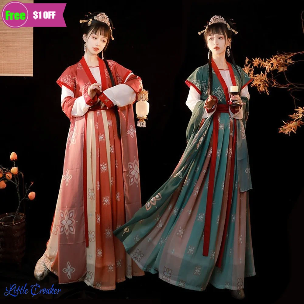 

Festival Outfit Rave Hanfu Women Tang Chinese Style Waist-length Clothes Spring Summer Ancient Chinese Traditional Clothes