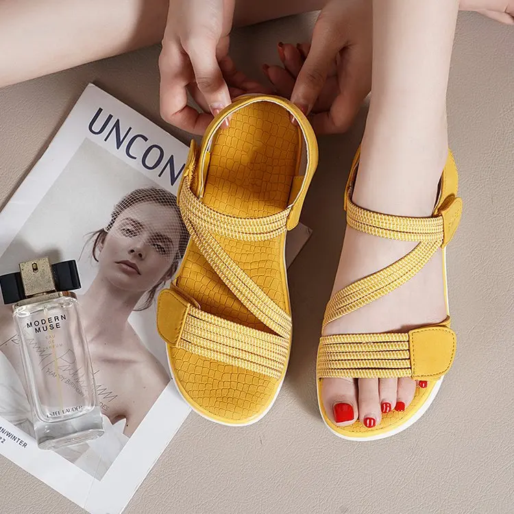 

Women's Sandals All-match Thick-soled Slippers Cross Sandals Casual All-match College Wind Non-slip Beach Shoes Women's Summer