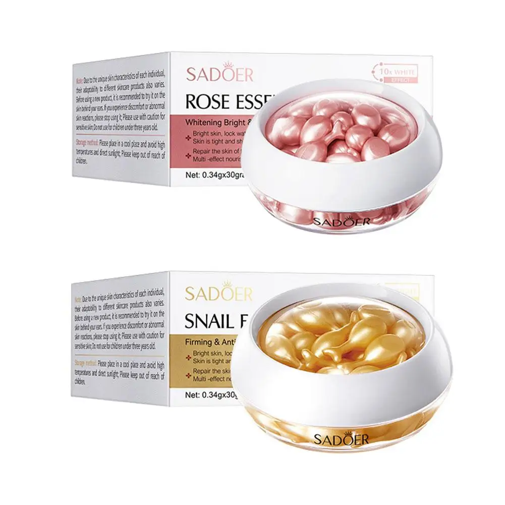 Плацентная эссенция капсула улитка роза сыворотка для лица увлажняющий крем