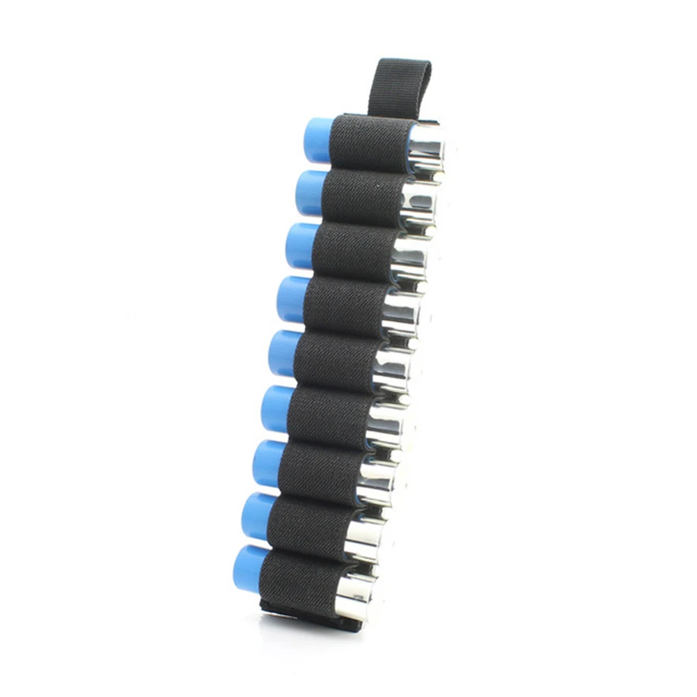 

1pc 9 Round Hunting MOLLE Shotgun Stock Shell 12 Gauge Holder Ammo Pouch Shooting Hunting Shotgun Cartridge Bullet Pouch