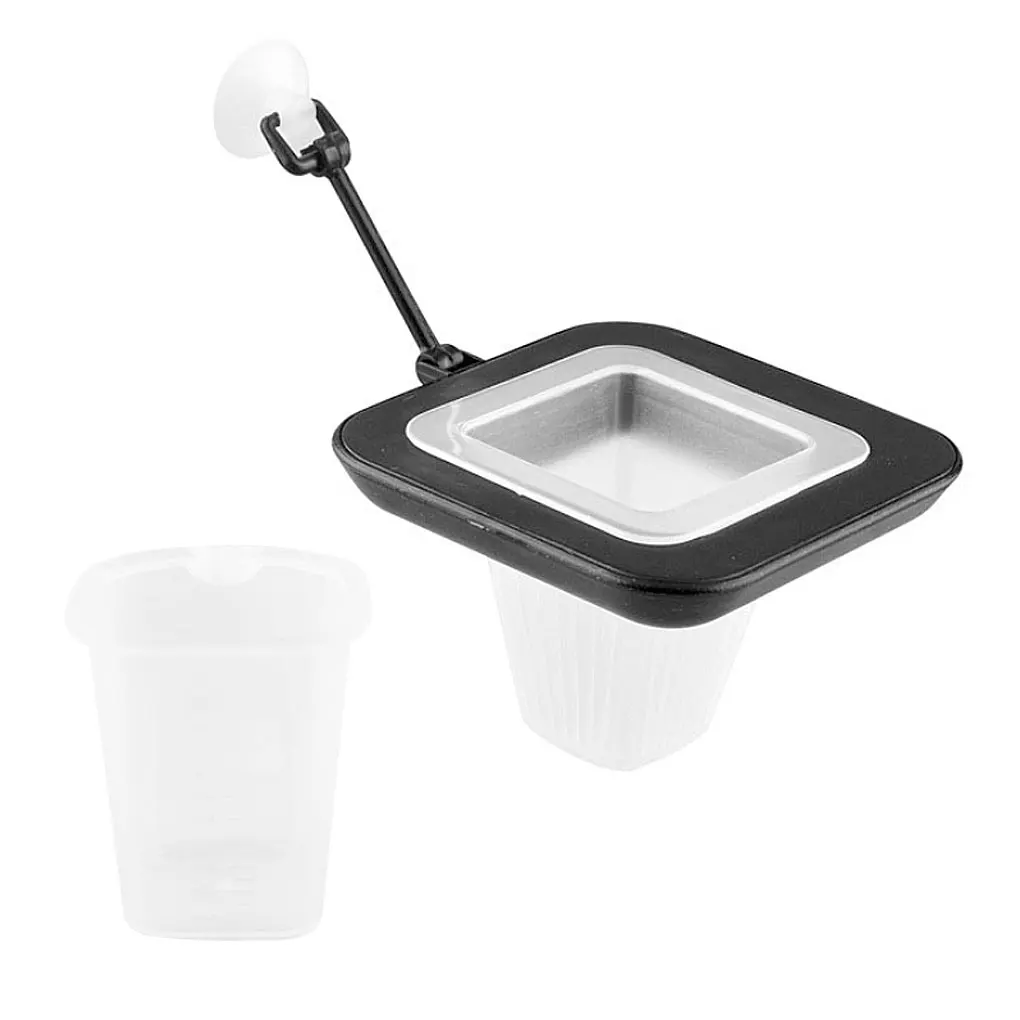 

Suspended Feeding Cup Aquarium Fish Tank Red Worm Feeder Funnel Feeding Ring Live Food Floating Plastic Basket with Suction Cup